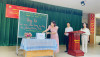 Thầy trò trường THCS Dương Nội ủng hộ nạn nhân vụ cháy chung cư mini Khương Hạ