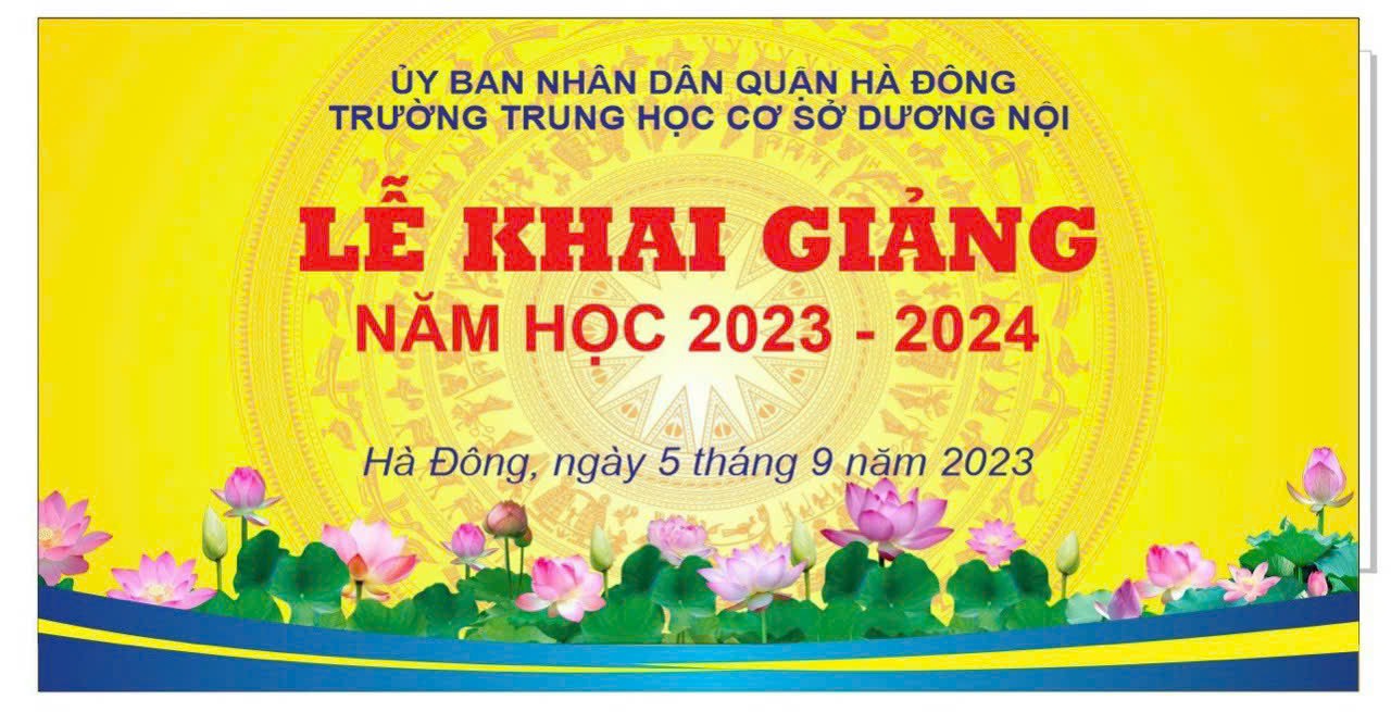 CHÀO MỪNG NĂM HỌC 2023-2024